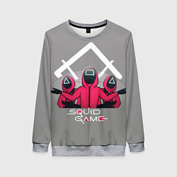 Женский свитшот Персонажи из Игра в кальмара