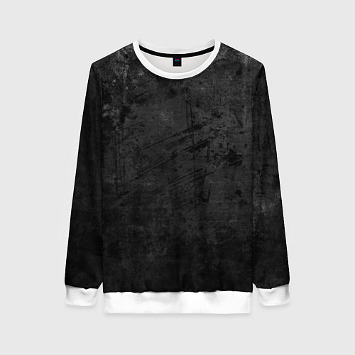Женский свитшот Абстракция - dark grunge break / 3D-Белый – фото 1