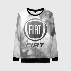 Свитшот женский Fiat - white gradient, цвет: 3D-черный