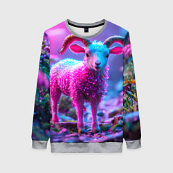 Женский свитшот Козлик в розовом