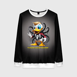 Женский свитшот Venom-Duck-Trump joke