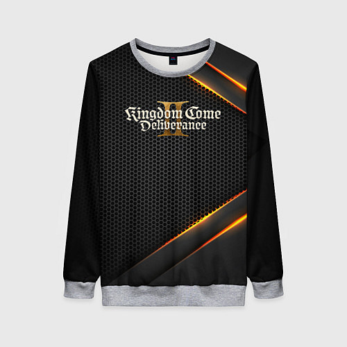 Женский свитшот Kingdom Come Deliverance 2 текстура из сетки / 3D-Меланж – фото 1