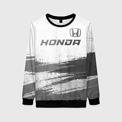 Свитшот женский Honda - white gradient посередине, цвет: 3D-черный