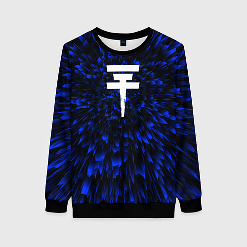 Женский свитшот Tokio Hotel blue energy / 3D-Черный – фото 1