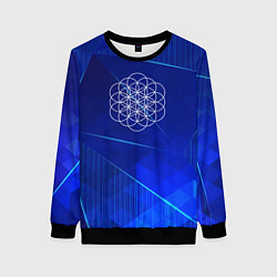 Женский свитшот Coldplay blue poly