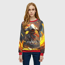Свитшот женский Assassins Creed, цвет: 3D-красный — фото 2