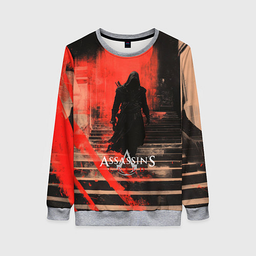 Женский свитшот Assassins Creed poster style / 3D-Меланж – фото 1