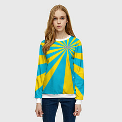 Свитшот женский Военно-воздушные силы, цвет: 3D-белый — фото 2