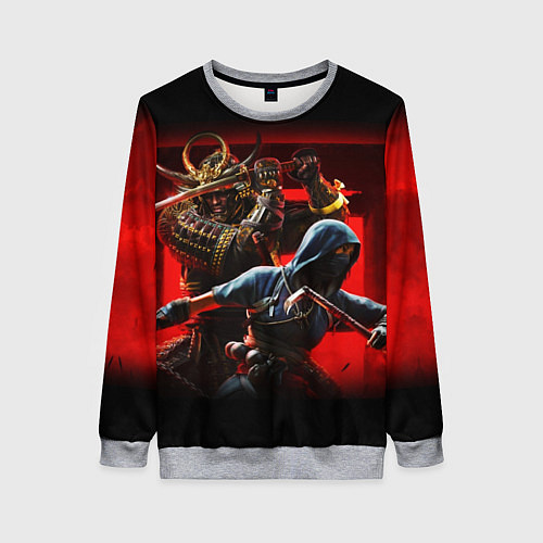 Женский свитшот Assassins Creed Тени / 3D-Меланж – фото 1