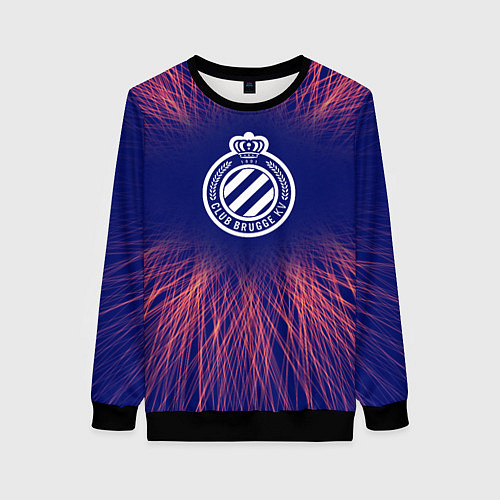 Женский свитшот Club Brugge red energy / 3D-Черный – фото 1