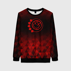 Женский свитшот Blink 182 red poly