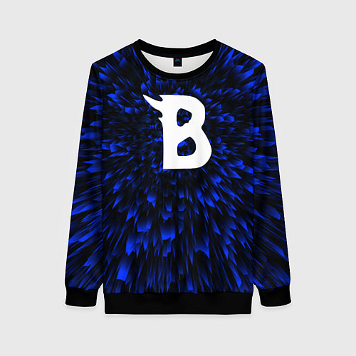 Женский свитшот Beastars blue energy / 3D-Черный – фото 1