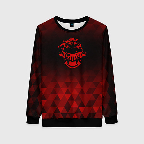 Женский свитшот Goblin Slayer red poly / 3D-Черный – фото 1