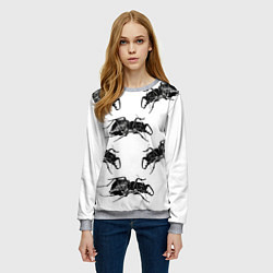 Свитшот женский Mezzanine album, цвет: 3D-меланж — фото 2