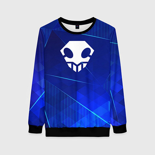 Женский свитшот Bleach blue poly / 3D-Черный – фото 1