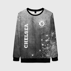 Свитшот женский Chelsea - grey gradient вертикально, цвет: 3D-черный