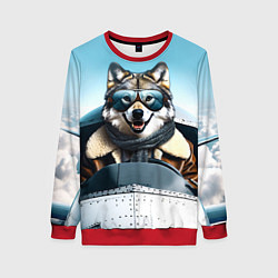 Женский свитшот Волк авиатор