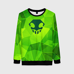 Женский свитшот Bleach green poly