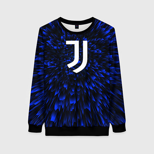 Женский свитшот Juventus blue energy / 3D-Черный – фото 1