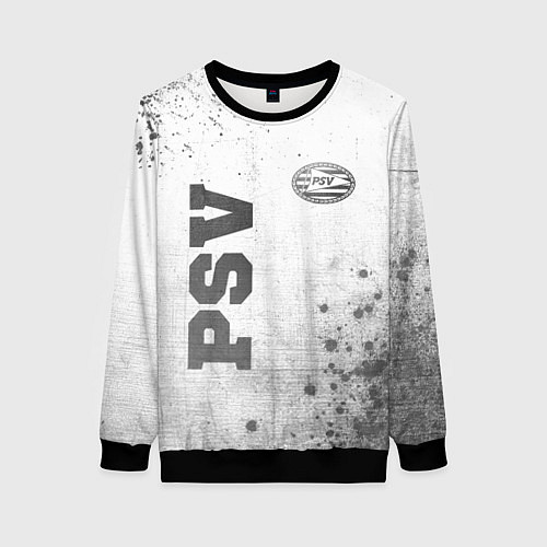 Женский свитшот PSV - white gradient вертикально / 3D-Черный – фото 1