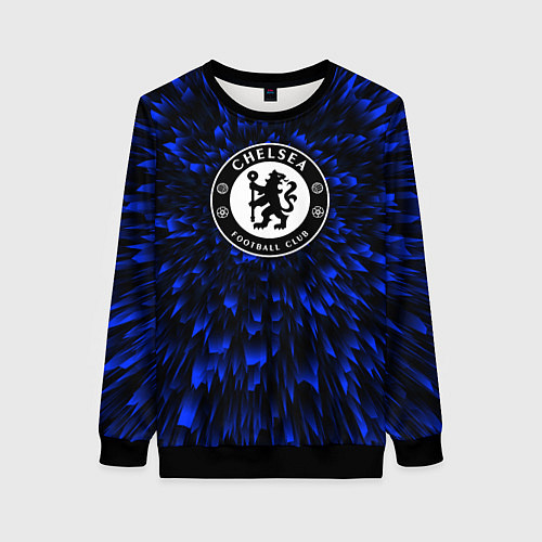 Женский свитшот Chelsea blue energy / 3D-Черный – фото 1