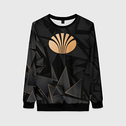 Свитшот женский Daewoo golden poly, цвет: 3D-черный