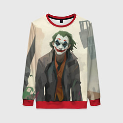 Женский свитшот Джокер довольный - рисунок