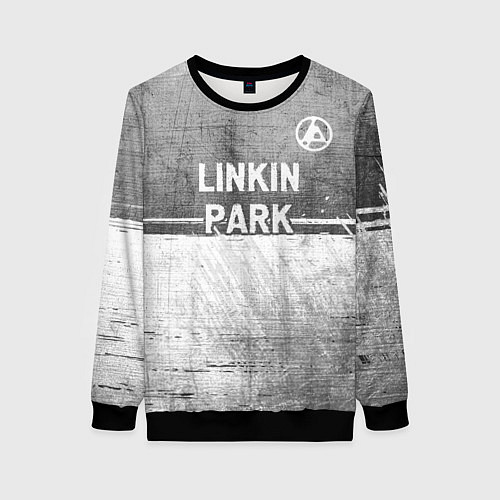 Женский свитшот Linkin Park 2024 - grey gradient посередине / 3D-Черный – фото 1