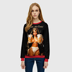 Свитшот женский Все дуреют с этого Египта, цвет: 3D-красный — фото 2