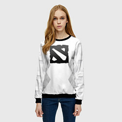 Свитшот женский Dota white poly, цвет: 3D-черный — фото 2