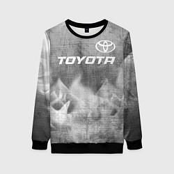 Женский свитшот Toyota - grey gradient посередине