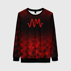 Свитшот женский Arctic Monkeys red poly, цвет: 3D-черный