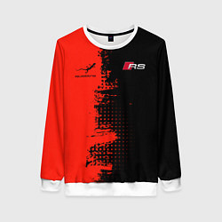 Свитшот женский AUDI quattro black and red, цвет: 3D-белый