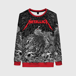 Свитшот женский Metallica - scavenger on the skull, цвет: 3D-красный