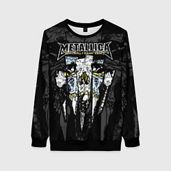 Женский свитшот Metallica - skull with fangs