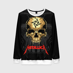 Женский свитшот Metallica - skull with fangs