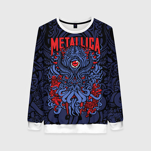 Женский свитшот Metallica: octopus / 3D-Белый – фото 1