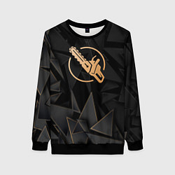 Женский свитшот Chainsaw Man golden poly