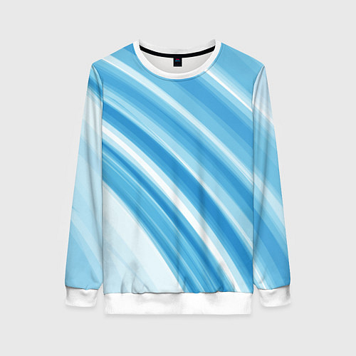 Женский свитшот Акварель / 3D-Белый – фото 1