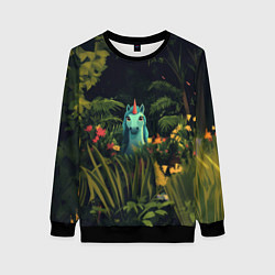 Женский свитшот Голубая единорожка