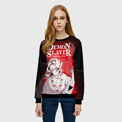 Свитшот женский Гора Натагумо - демон паук, цвет: 3D-черный — фото 2