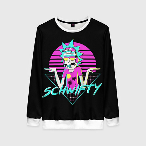 Женский свитшот Рик швифтует / 3D-Белый – фото 1