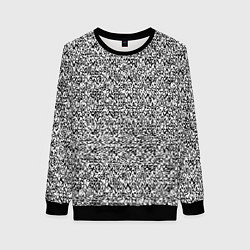 Свитшот женский Чёрно-белый текстурный, цвет: 3D-черный