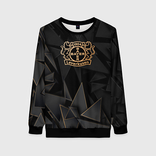 Женский свитшот Bayer 04 golden poly / 3D-Черный – фото 1