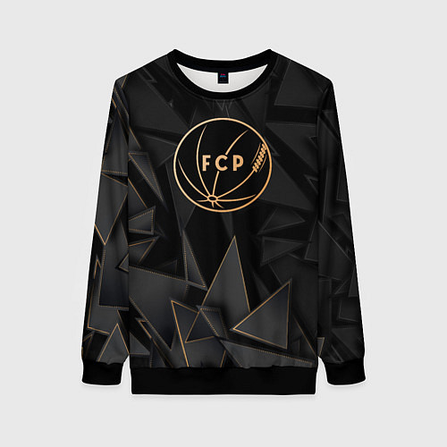 Женский свитшот Porto golden poly / 3D-Черный – фото 1