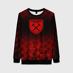 Женский свитшот West Ham red poly