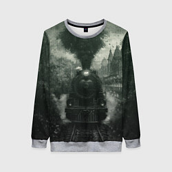 Женский свитшот Ретро иллюстрация паровоза