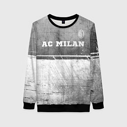 Женский свитшот AC Milan - grey gradient посередине