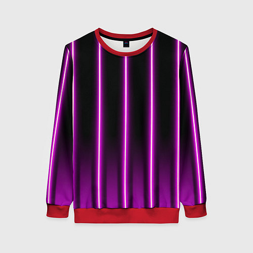 Женский свитшот Свежий взгляд / 3D-Красный – фото 1