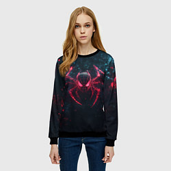Свитшот женский Спайдер-мэн с лапами паука, цвет: 3D-черный — фото 2